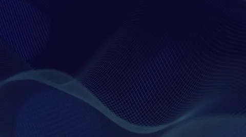 Abstract background with waving geometry. Simple 3d illustration Stock Illustration