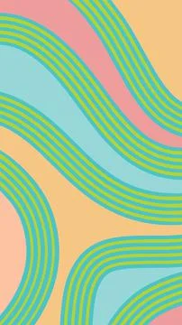Abstract background with wavy and twisty curly pattern Stock Illustration