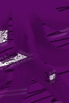 Abstract background of wavy brush strokes in purple and black tones. Stock Illustration
