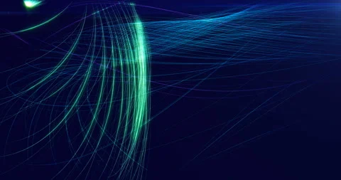 Abstract background with wavy color lines. Stock Footage 89925803