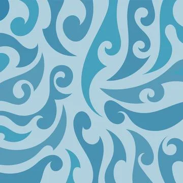 Abstract background with wavy etnic and tribal pattern Stock Illustration