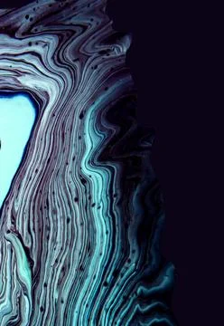 Abstract background with wavy Fluid Art precious stone or marble effect. Stock Illustration