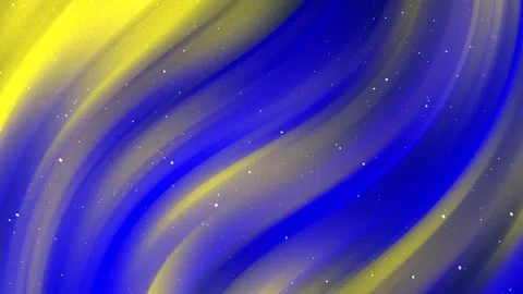 Abstract Background With Wavy Gradient Blue and Yellow Motion Graphics Видео 337410363