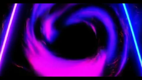 An abstract background with wavy lines and neon glowing elements Stock Footage 277536807