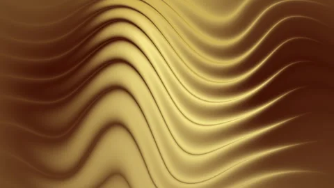 Abstract background with wavy lines in gold and brown shades Stock Footage 288279556