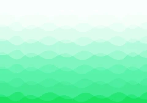 Abstract background wavy lines. Gradient from light green to dark Stock-Illustration