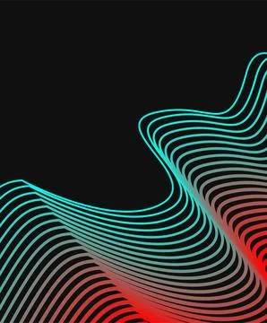 Abstract background with wavy lines. Stock Illustration
