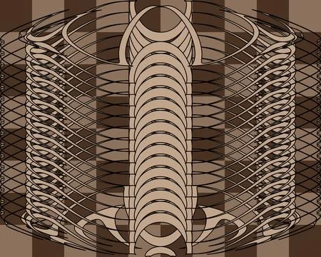 Abstract background of wavy lines. Stock Illustration