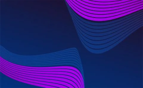Abstract background with wavy lines in purple colors. Vector illustration. Stock Illustration