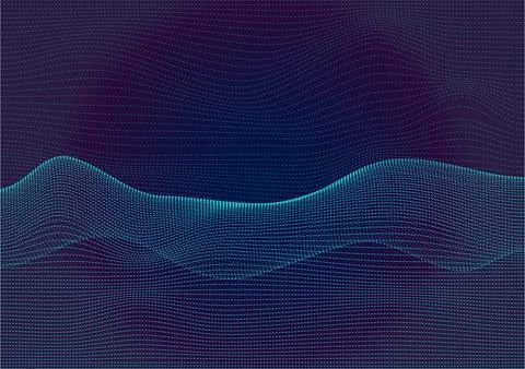 Abstract background of wavy lines in a random way. Stock Illustration