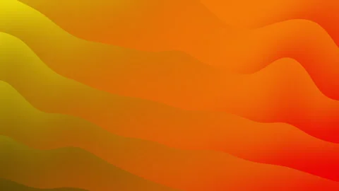 Abstract background with wavy lines in shades of orange gradient Stock Footage 285110212
