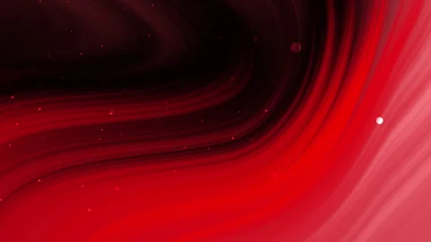 Abstract background with wavy red and black lines and white dots. Stock Footage 290821480