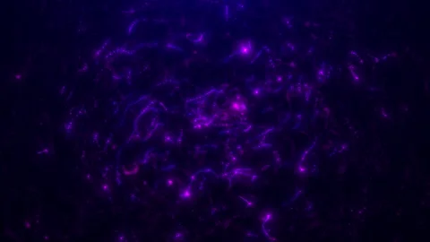 Abstract background with wavy shape particles, digital purple waves. loop Stock Footage 255299304