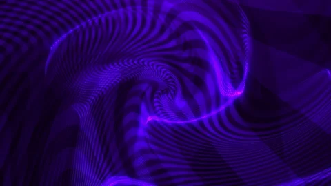 Abstract background with wavy shapes, digital purple waves. 4k video. Stock Footage 275337826