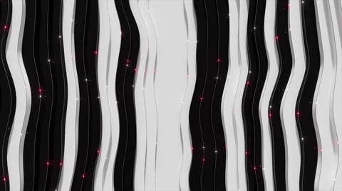 Abstract background from a wavy stepped surface. White and black steps. Abstr Stock Illustration