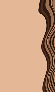Abstract background with wavy stripes along the edge Illustrazione stock