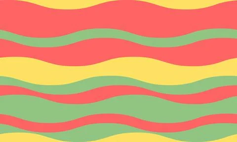 Abstract background with wavy stripes in vibrant colors, creating a rippled.. Stock Illustration