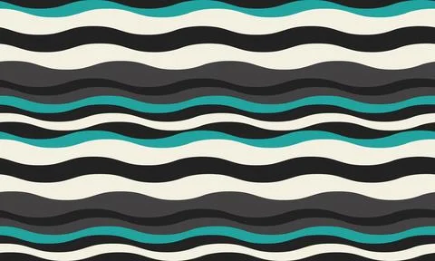Abstract background with wavy stripes in vibrant colors, creating a rippled.. 스톡 일러스트