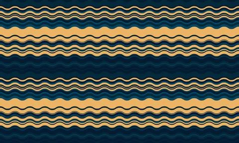 Abstract background with wavy stripes in vibrant colors, creating a rippled.. Stock Illustration