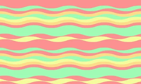 Abstract background with wavy stripes in vibrant colors, creating a rippled.. 스톡 일러스트