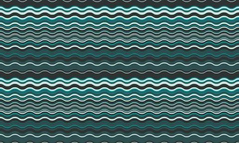 Abstract background with wavy stripes in vibrant colors, creating a rippled.. Stock Illustration
