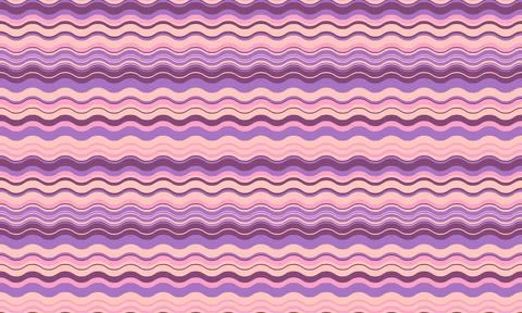 Abstract background with wavy stripes in vibrant colors, creating a rippled.. Stock Illustration