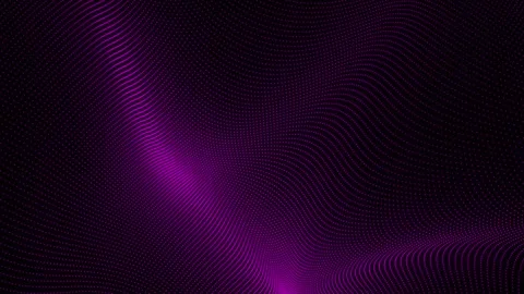 Abstract background with wavy surface made of purple dots on black. Grunge .. Stock Footage 247902760