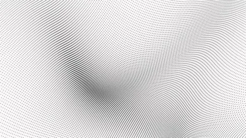 Abstract background with wavy surface made of black dots on white. Grunge h.. Stock Illustration