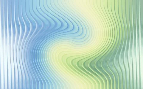 Abstract background with wavy vertical lines in blue and green gradient Stock Illustration