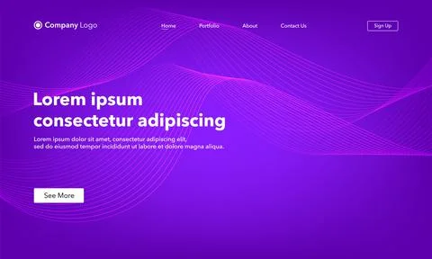 Abstract background website Landing Page. Template for websites, or apps. Mod Stock Illustration