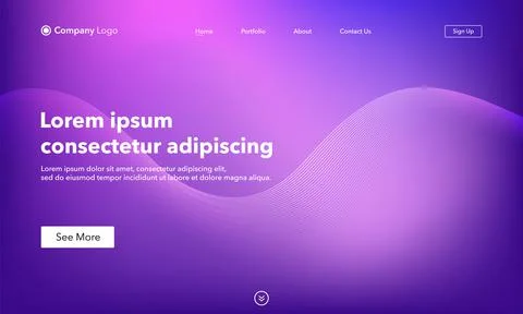 Abstract background website Landing Page. Template for websites, or apps. Mod Stock Illustration