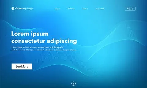 Abstract background website Landing Page. Template for websites, or apps. Mod Stock Illustration