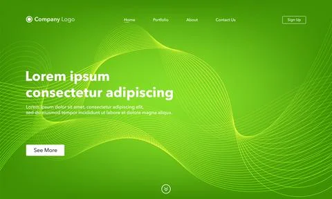 Abstract background website Landing Page. Template for websites, or apps. Mod Stock Illustration