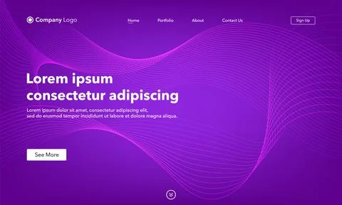Abstract background website Landing Page. Template for websites, or apps. Mod イラスト素材