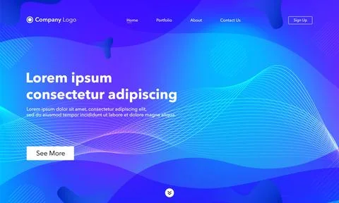 Abstract background website Landing Page. Template for websites, or apps. Mod Stock Illustration