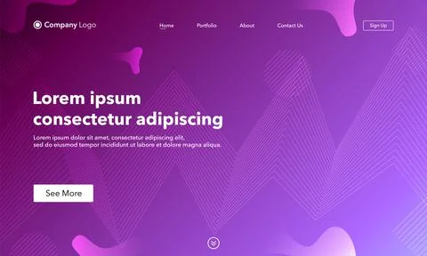 Abstract background website Landing Page. Template for websites, or apps. Mod 스톡 일러스트