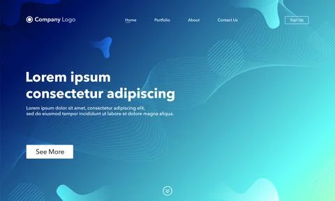 Abstract background website Landing Page. Template for websites, or apps. Mod Stock Illustration
