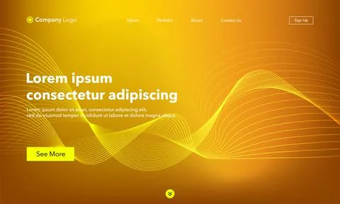 Abstract background website Landing Page. Template for websites, or apps. Mod Stock Illustration