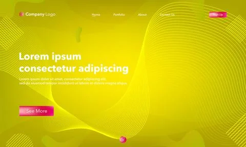 Abstract background website Landing Page. Template for websites, or apps. Mod Stock Illustration