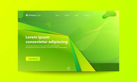 Abstract background website Landing Page. Template for websites, or apps. Mod Stock Illustration