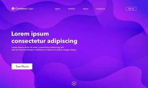 Abstract background website Landing Page. Template for websites, or apps. Mod イラスト素材