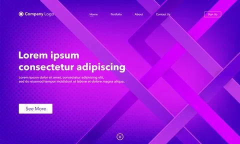 Abstract background website Landing Page. Template for websites, or apps. Mod Stock Illustration