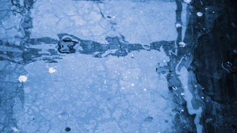 Abstract background wet concrete blue Stock Footage 78691657