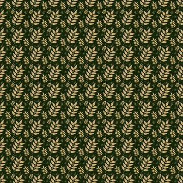 Abstract background with wheat spikes patterns Stock Illustration