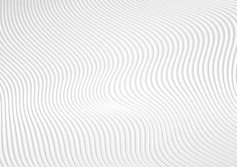 Abstract background with white 3d paper refracted geometric waves Stock Illustration