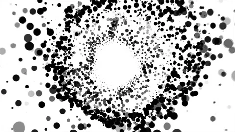 Abstract Background White And Black Bubbling Circles  13 Video stock 254202462