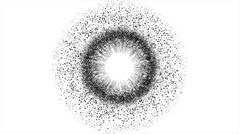 Abstract Background White And Black Bubbling Circles  18 스톡 동영상 254295345