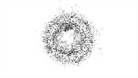 Abstract Background White And Black Bubbling Circles 9 Stock Footage 254577853