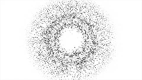 Abstract Background White And Black Bubbling Circles 15 Stock-Footage 254596162