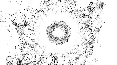 Abstract Background White And Black Bubbling Circles 21 Stock Footage 255245993